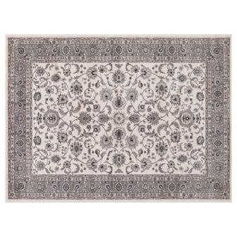 Concord Global Kashan Bergama Framed Floral Rug