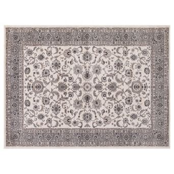 Concord Global Kashan Bergama Framed Floral Rug