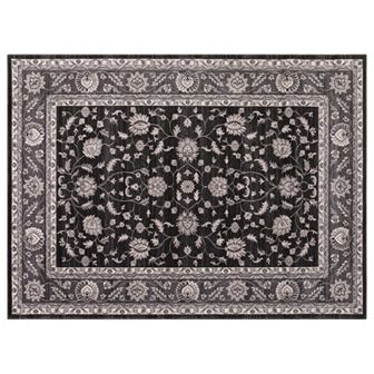 Concord Global Kashan Mahal Framed Floral Rug