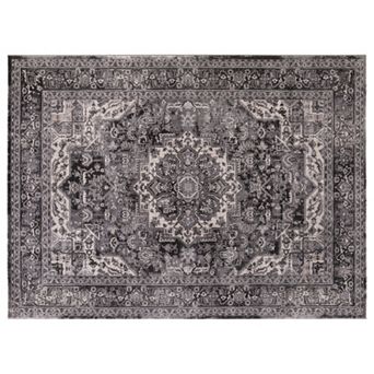 Concord Global Kashan Heriz Framed Floral Rug