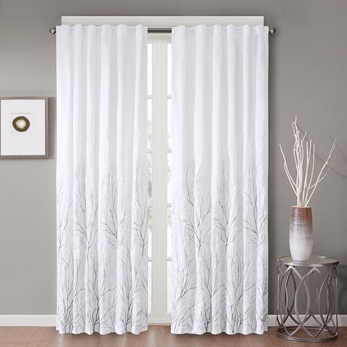 Madison Park Savoy Embroidered Curtain