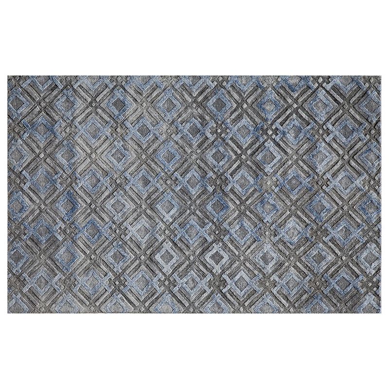 Momeni Millenia Crosslink Lattice Rug, Silver, 7.5X9.5 Ft