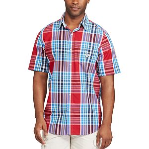 Men's Chaps Classic-Fit Plaid Easy-Care Button-Down Shirt