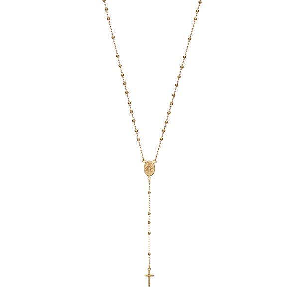 Virgin mary store necklace with cross