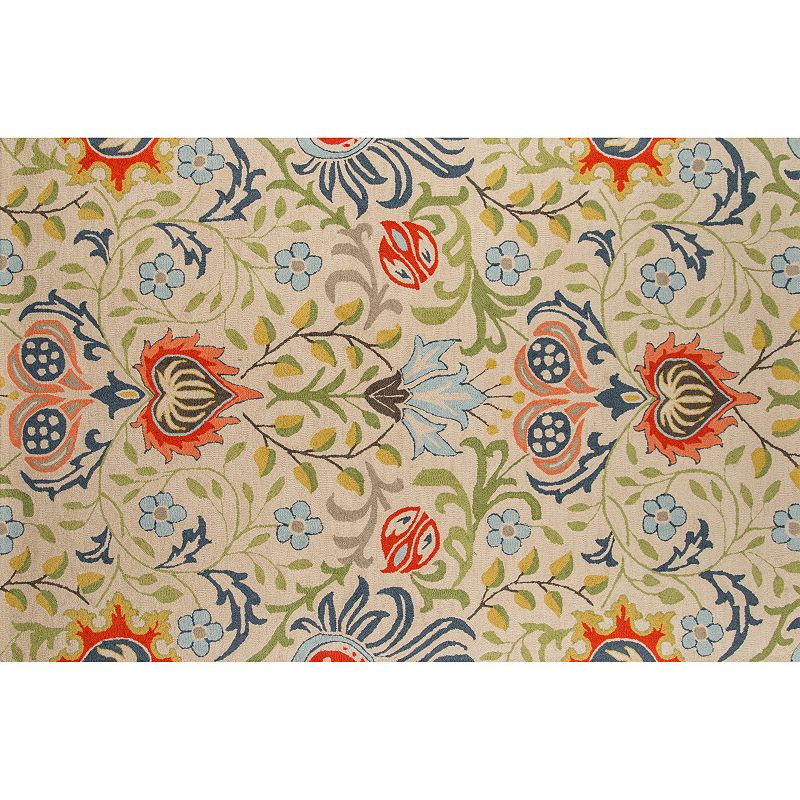 Momeni Newport Nottingham Floral Wool Rug, Multi, 2X8 Ft