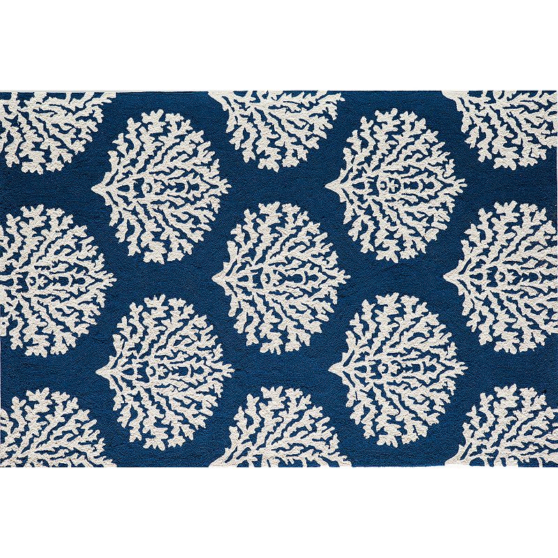 Momeni Veranda Coral Indoor Outdoor Rug, Blue, 8X10 Ft