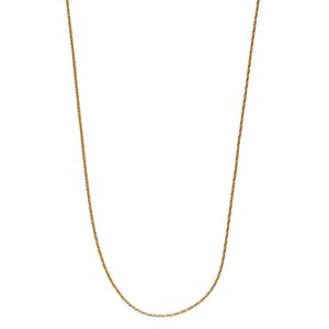 24k Gold Bonded Sterling Silver Popcorn Chain Necklace - 24 in.