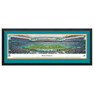 Miami Dolphins Stadium 50-Yard Line Framed Wall Art