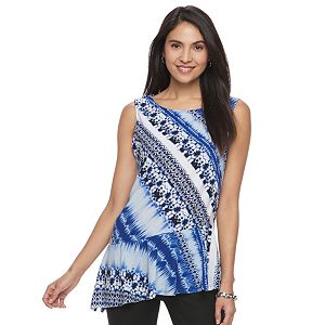 Women's Dana Buchman Printed Asymmetrical Tank