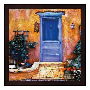 Blue Door Framed Wall Art