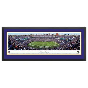 Baltimore Ravens Stadium 50-Yard Line Framed Wall Art