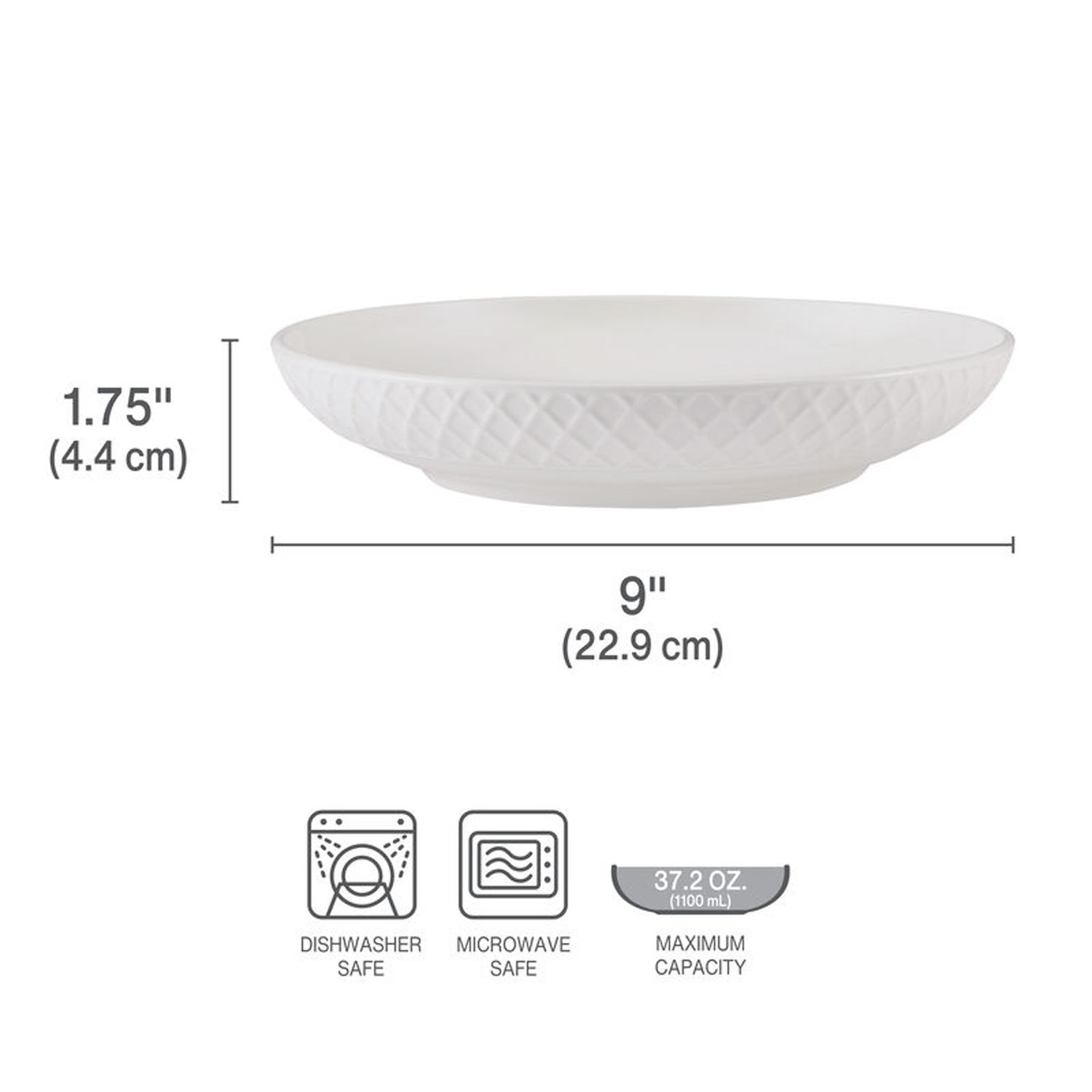 Mikasa Trellis Bone China Pasta Bowl - Thumbnail 4