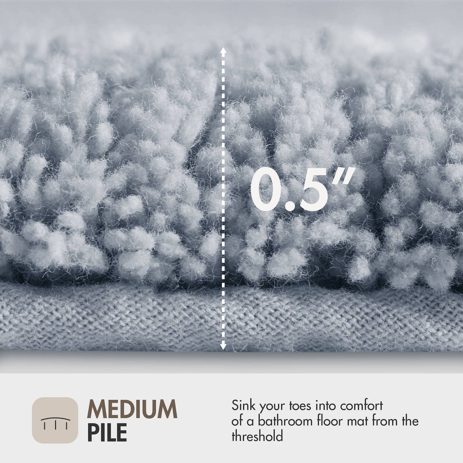 Madison Park Ethan Cotton Tufted Border Geometric Bathroom Rug