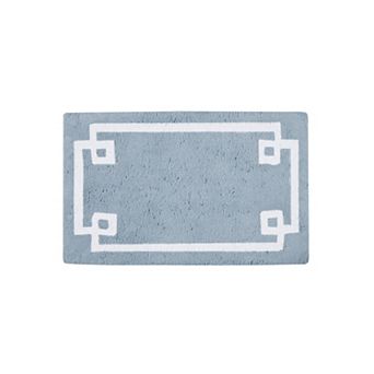 Madison Park Ethan Cotton Tufted Border Geometric Bathroom Rug