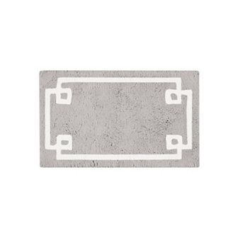 Madison Park Ethan Cotton Tufted Border Geometric Bathroom Rug