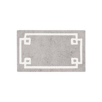 Madison Park Ethan Cotton Tufted Border Geometric Bathroom Rug