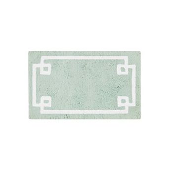 Madison Park Ethan Cotton Tufted Border Geometric Bathroom Rug