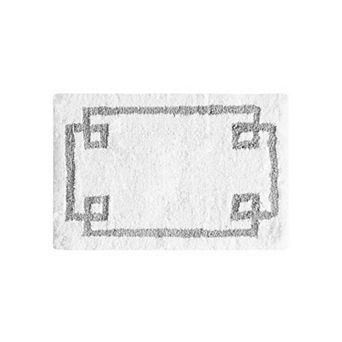Madison Park Ethan Cotton Tufted Border Geometric Bathroom Rug