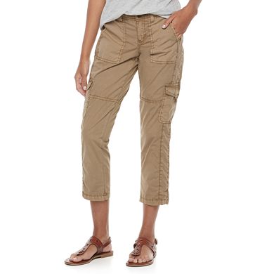 Petite Sonoma Goods For Life® Tie Hem Cargo Capri Pants