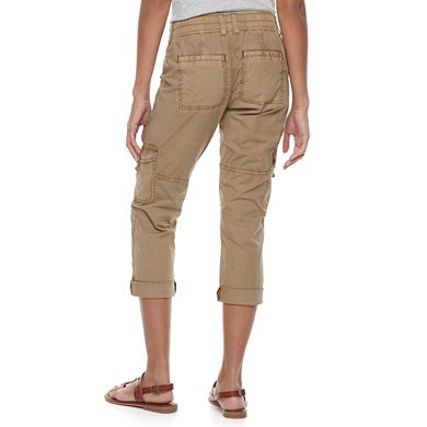 Petite Sonoma Goods For Life® Tie Hem Cargo Capri Pants