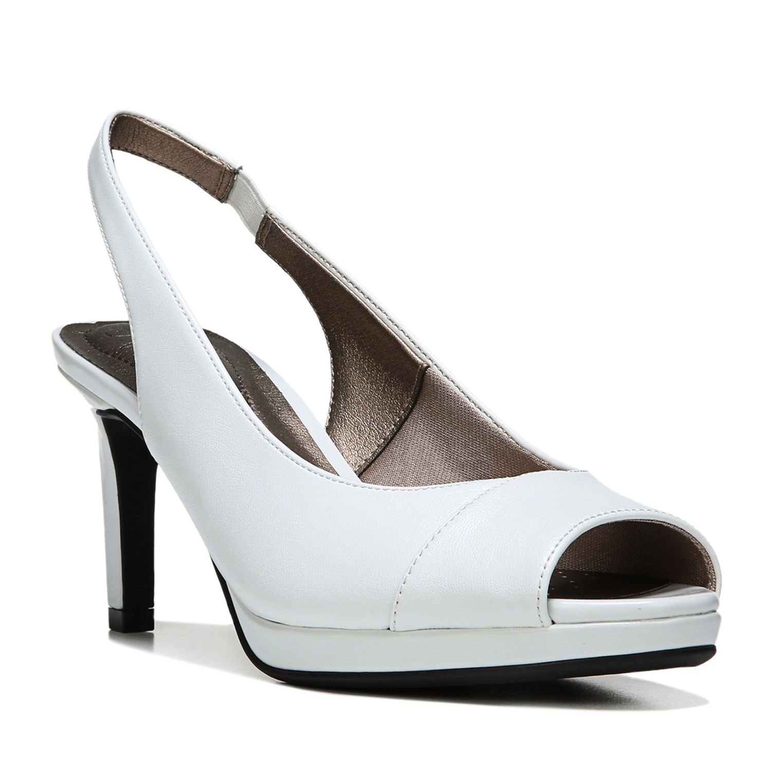 lifestride white heels