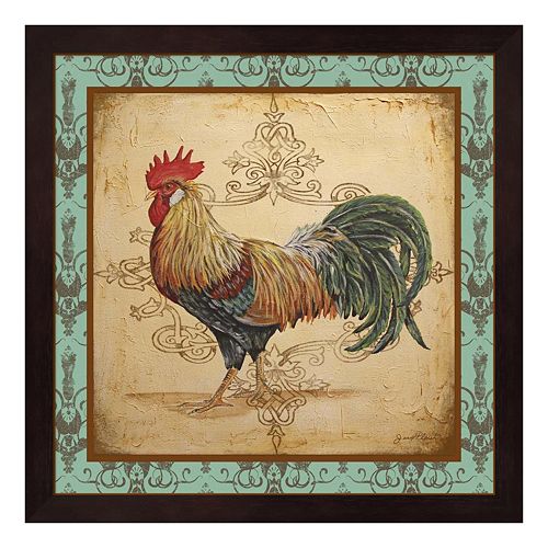 Cock A Doodle Doo Rooster Framed Wall Art