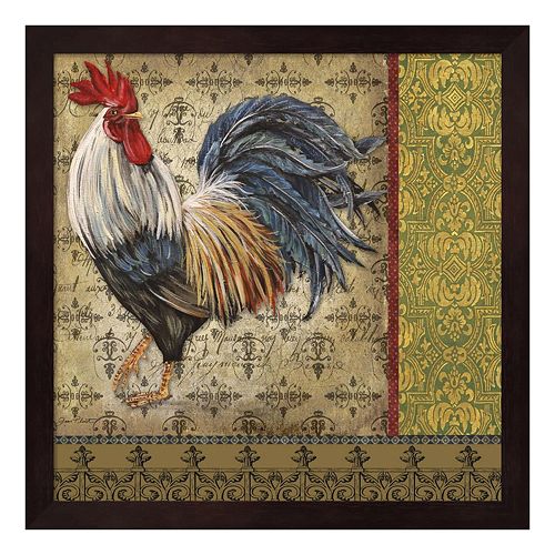 Vintage Rooster I Framed Wall Art