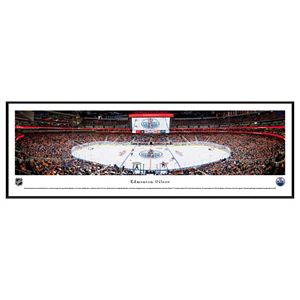 Edmonton Oilers Stadium Center Ice Framed Wall Art