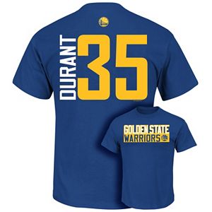 Big & Tall Majestic Golden State Warriors Kevin Durant Name and Number Tee
