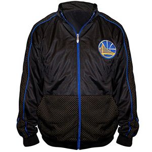 Big & Tall Majestic Golden State Warriors Panel Tricot Track Jacket