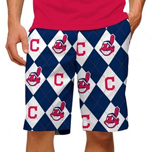Men's Loudmouth Cleveland Indians Argyle Shorts
