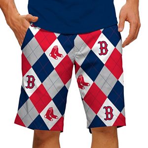 Men's Loudmouth Boston Red Sox Argyle Shorts