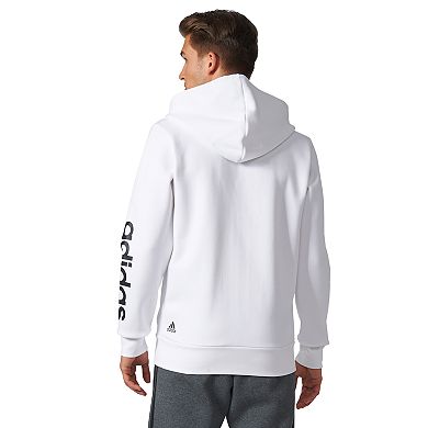 Men's adidas Essentials Linear Full-Zip Fleece Hooded Jacket