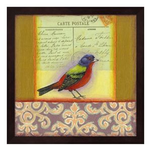 Carte Postale Bird 1 Framed Wall Art