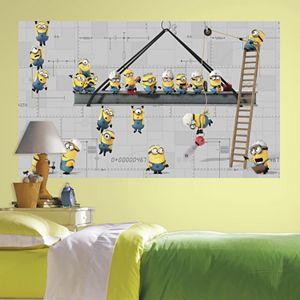 Despicable Me Minions At Work Peel & Stick Mural Wall Decal by RoomMates