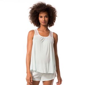 Maternity Pip & Vine by Rosie Pope Lace Tank & Shorts Sleep Set