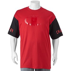Big & Tall Champion Modern-Fit Colorblock Gel Logo Tee