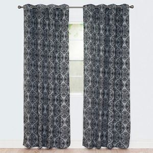 Portsmouth Home 2-pack Dana Flocked Curtain