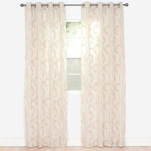 Portsmouth Home 2-pack Andrea Embroidered Curtain