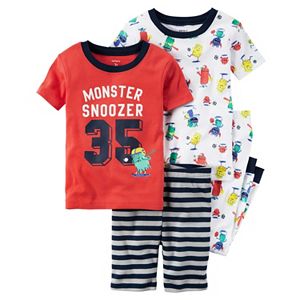 Toddler Boy Carter's Graphic & Print Tees, Shorts & Pants Pajama Set