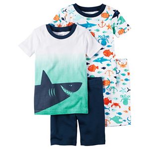 Toddler Boy Carter's 4-pc. Tee & Shorts Pajama Set
