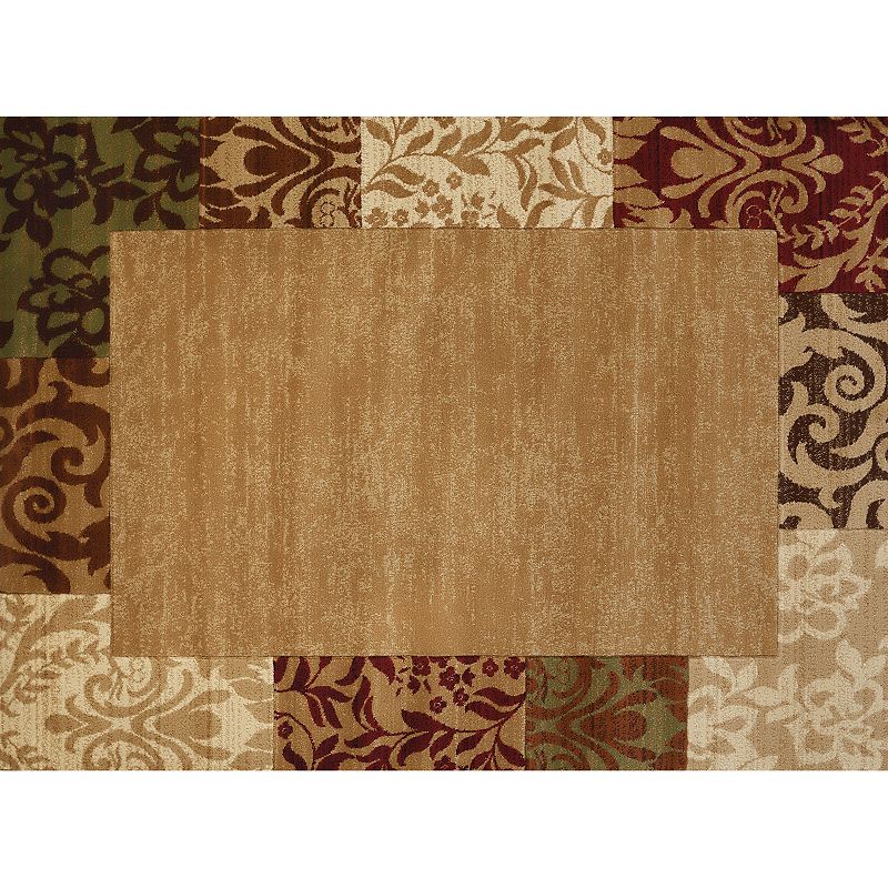 United Weavers Studio Valence Floral Rug, Beig/Green, 5X7 Ft