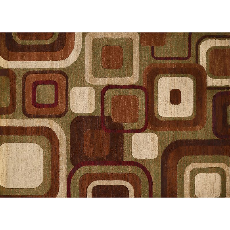 United Weavers Studio Modem Geometric Rug, Brown, 8X10.5 Ft