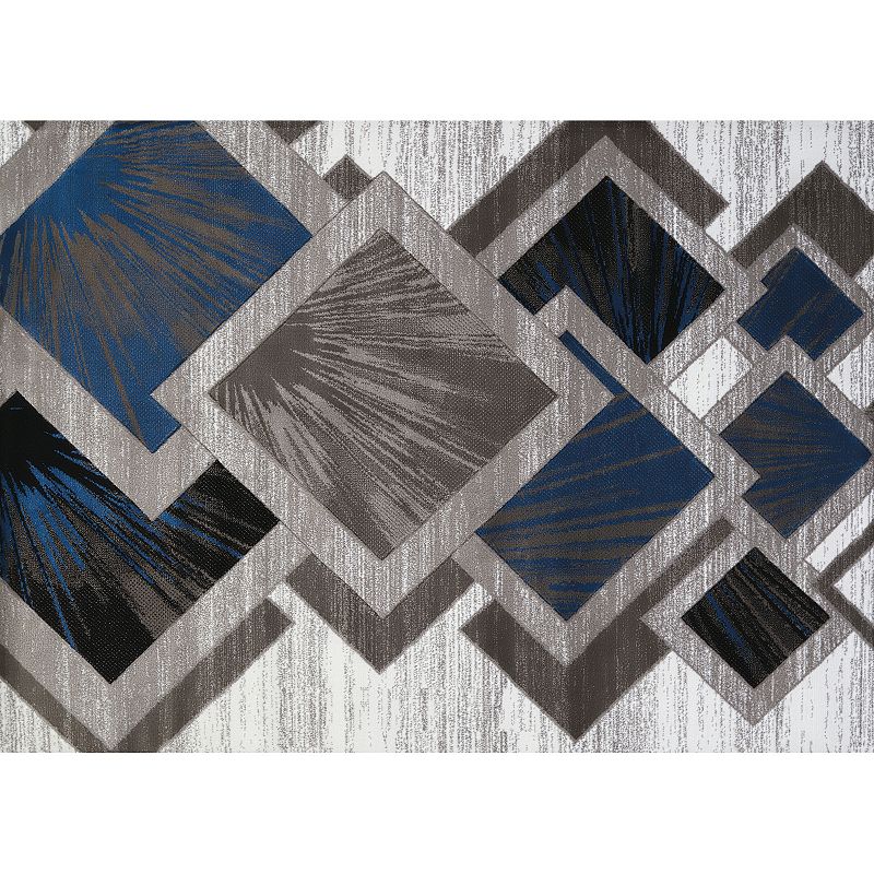 United Weavers Studio Flash Geometric Rug, Blue, 8X10.5 Ft