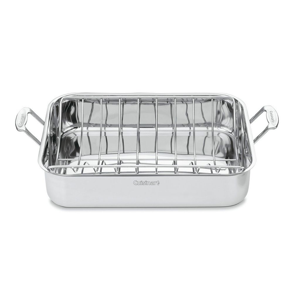 Cuisinart® Chef's Classic Stainless Steel 16-in. Roasting Pan with Rack