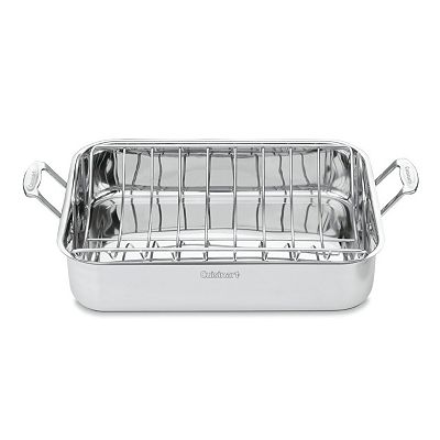 Cuisinart® Chef's Classic Stainless Steel 16-in. Roasting Pan with Rack