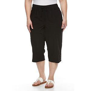 Plus Size Gloria Vanderbilt Jade Buttoned Capris