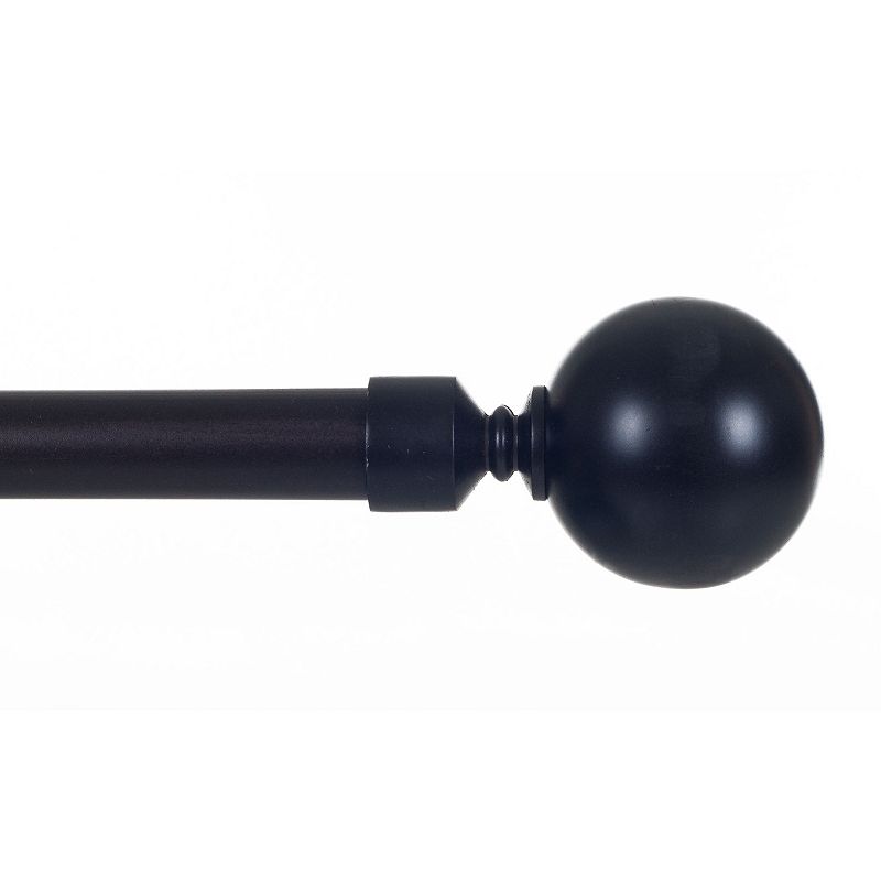 UPC 886511245884 product image for Portsmouth Home Sphere Curtain Rod, Black, 48-86 | upcitemdb.com