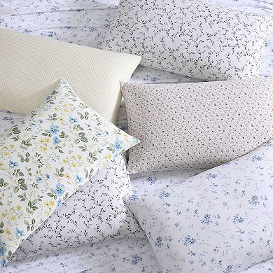 Laura Ashley Sateen Cotton 300 Thread Count Printed Sheet Set