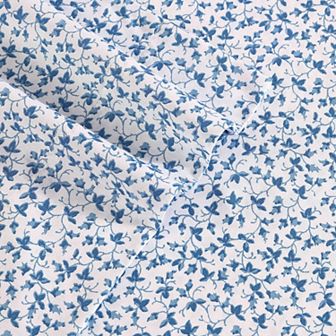 Laura Ashley Sateen Cotton 300 Thread Count Printed Sheet Set